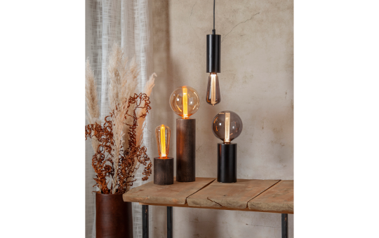 LED-Lampe ''Soft Glow'', E27, 1700K, 80 Ra, 45lm, 12,5x16,4cm, 2W, Amber