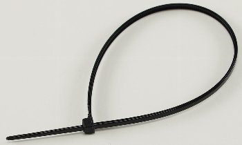 Kabelbinder 200mm x 2,5mm, schwarz, 100er Pack, hohe Zugkraft, UV fest