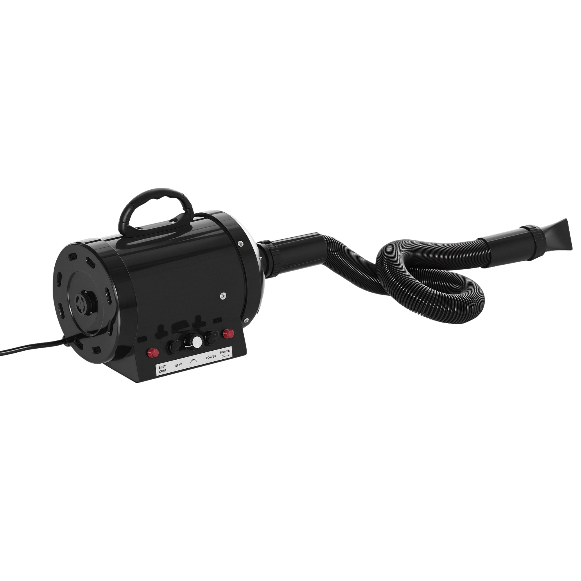 Profi Hundefön Tierfön Pet Dryer Flüsterfön Hundetrockner 2800W Metall Schwarz 40 x 16 x 20 cm