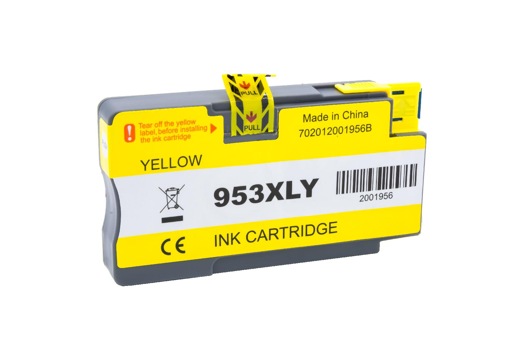 953XLY alternativ Tinte yellow für HP / F6U18AE / 26
