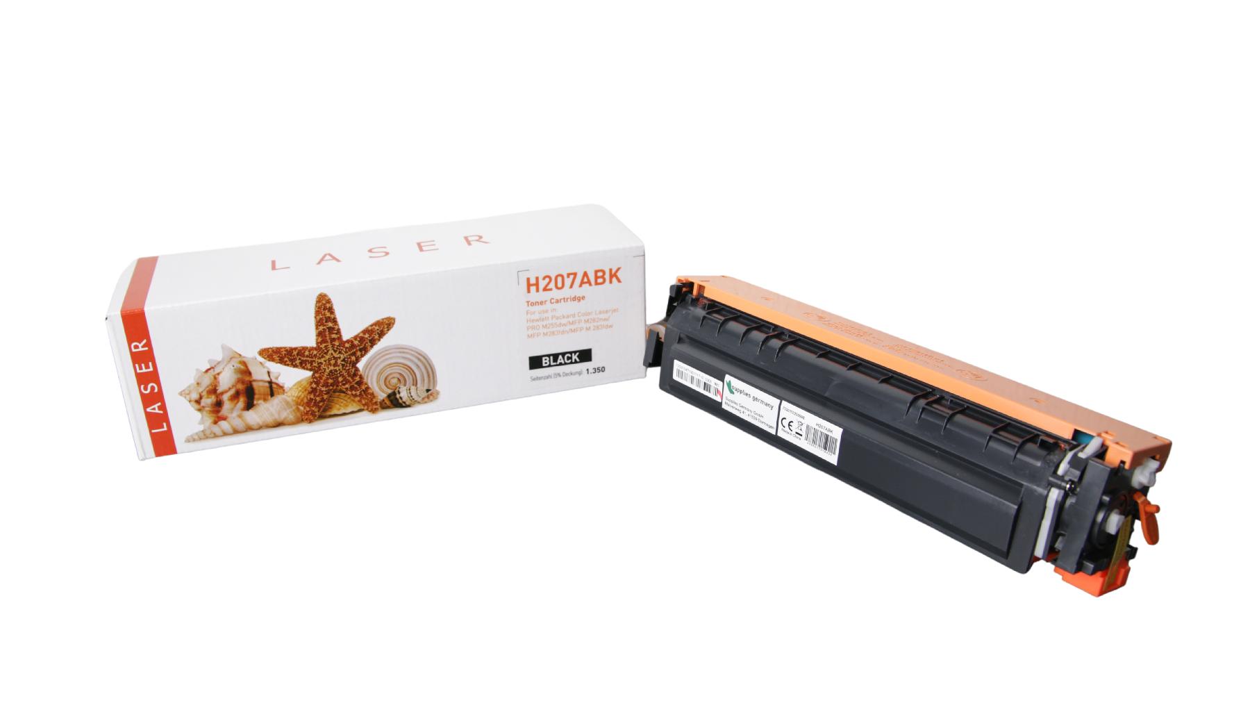 207Aschwarz alternativ Toner schwarz für HP / W2210A / 1.350 Seiten