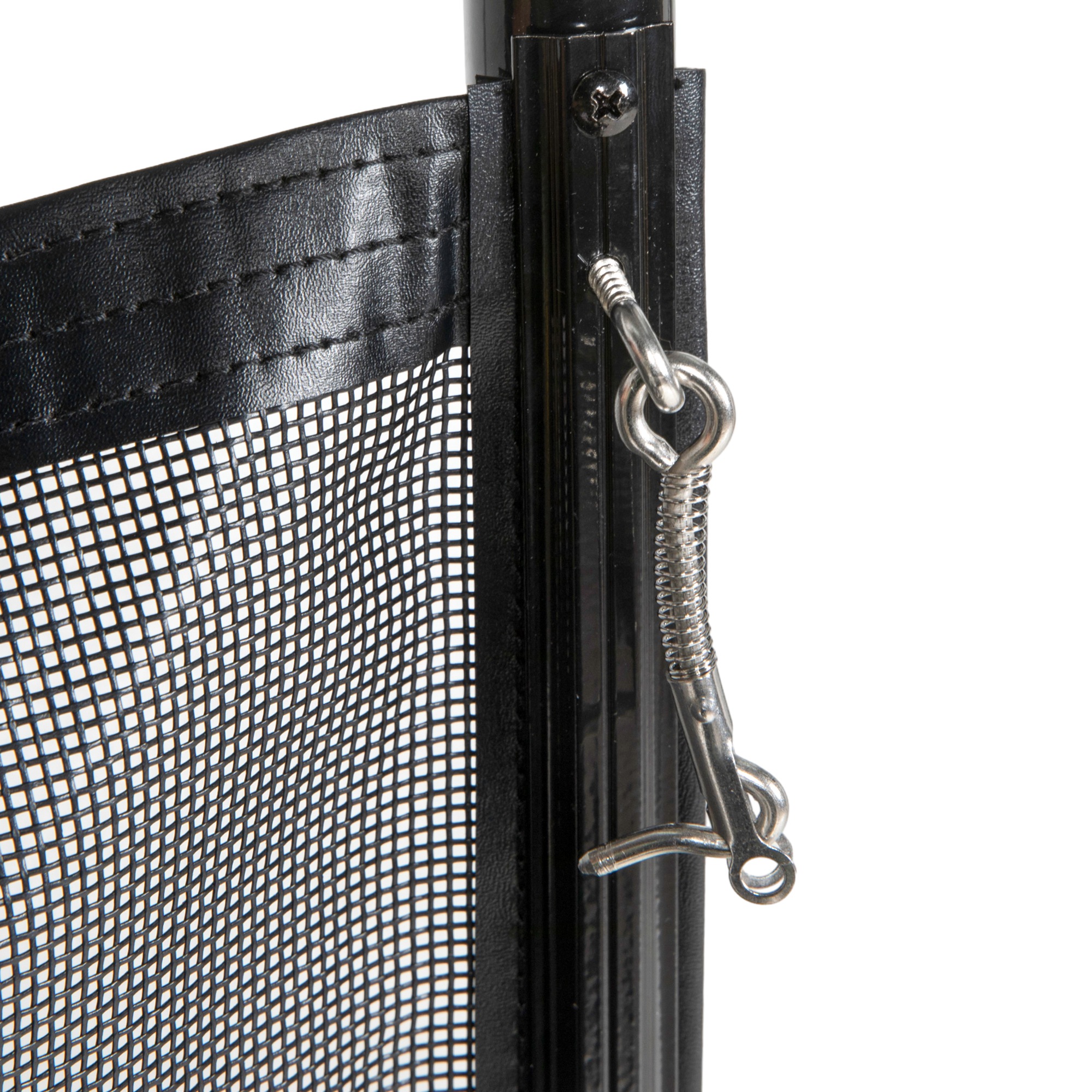 Pool Sicherheitszaun, Poolzaun für Kinder, 4-teilig, Aluminium/Texteline, 365 x 126 cm, Schwarz