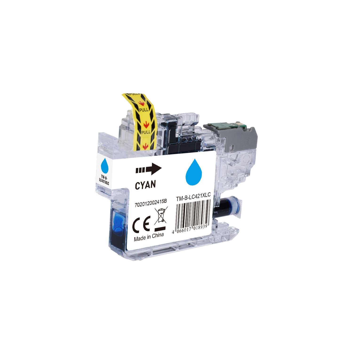 LC421XLC alternativ (Dye) Tinte Cyan für Brother / LC421XLC / 7,5ml