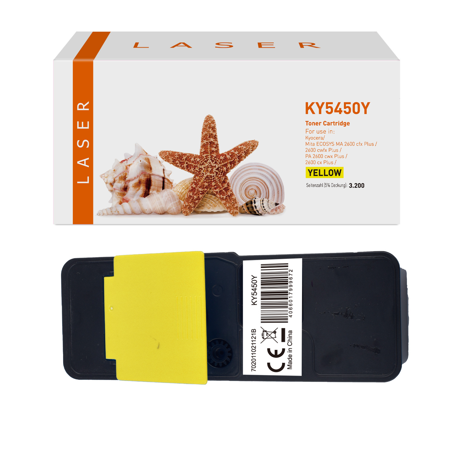 TK5450Y alternativ Toner yellow für Kyocera / TK5450 / 3.200 Seiten