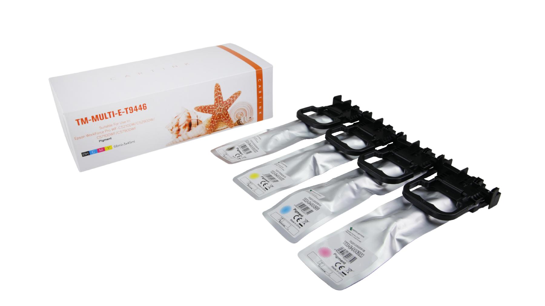 Multipack T9446 alternativ Tinte für Epson / C13T9441404440 / BK66ml / CMY45ml
