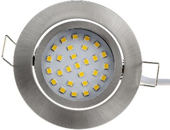 LED-Einbauleuchte "Flat-26" neutralweiß / 80x26mm, 3W, 390lm, Edelstahl gebürstet