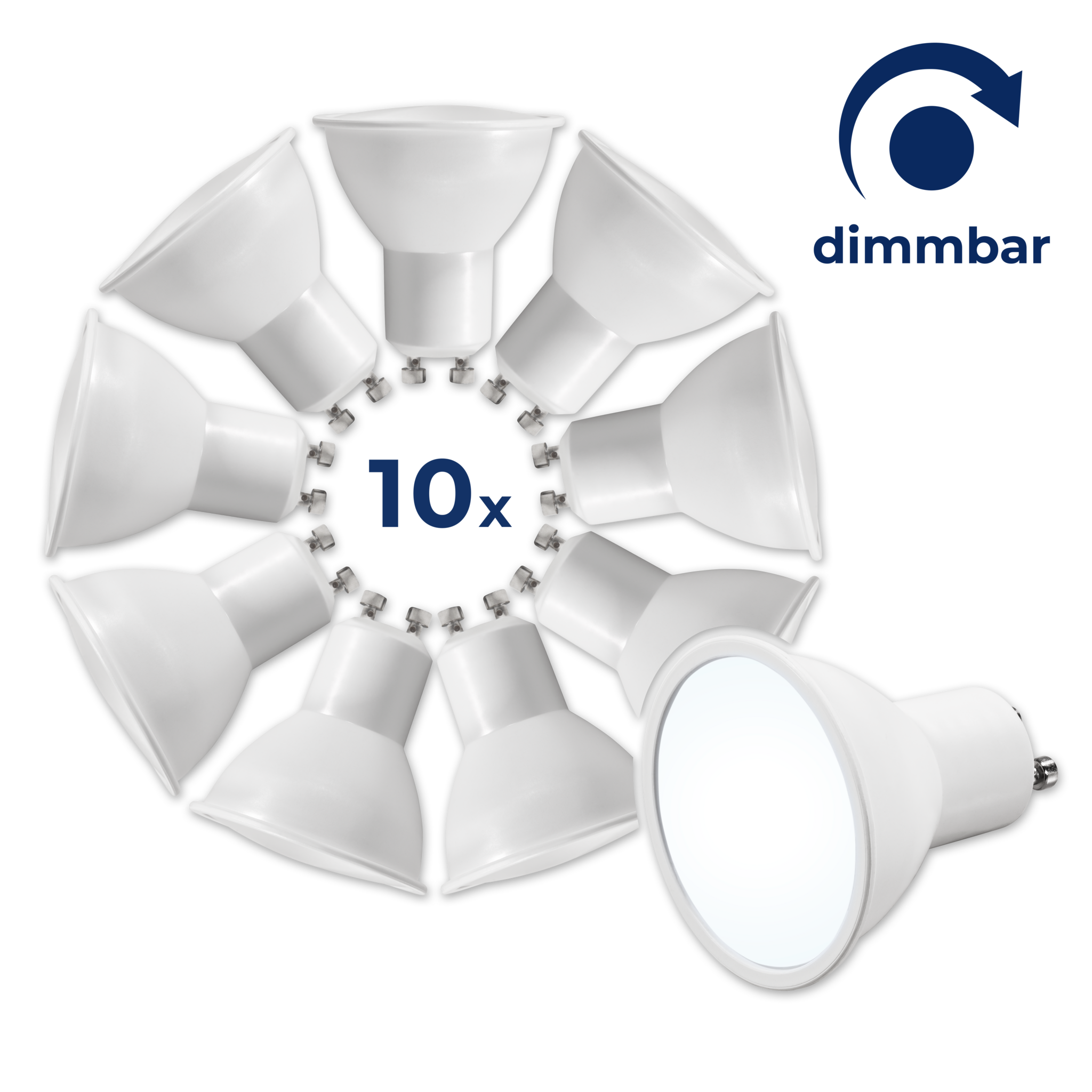 LED-Strahler McShine ''MS-60-10dimm'' 6W, 510lm, tageslichtweiß, dimmbar,10er-Pack