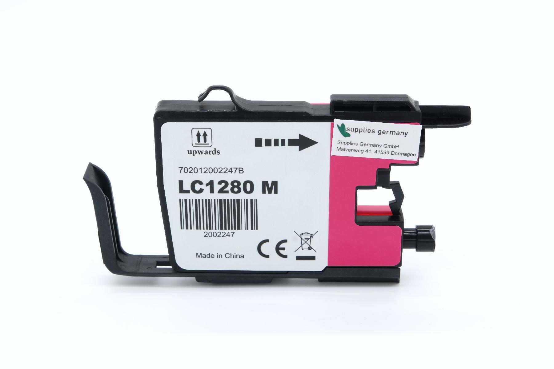 LC1280XLM alternativ Tinte Magenta für Brother / LC1280XLM / 20ml LC1280XLM alternativ Tinte Magenta für Brother / LC1280XLM / 20ml