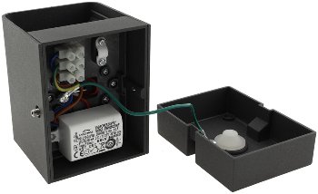 LED Wandleuchte "Fachada" / IP54, 2x3,5W, 3000K, warmweiß