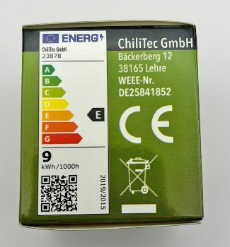 LED Strahler GU10 "W90" / 3030k, 825lm, 230V/9W, 100°, warmweiß