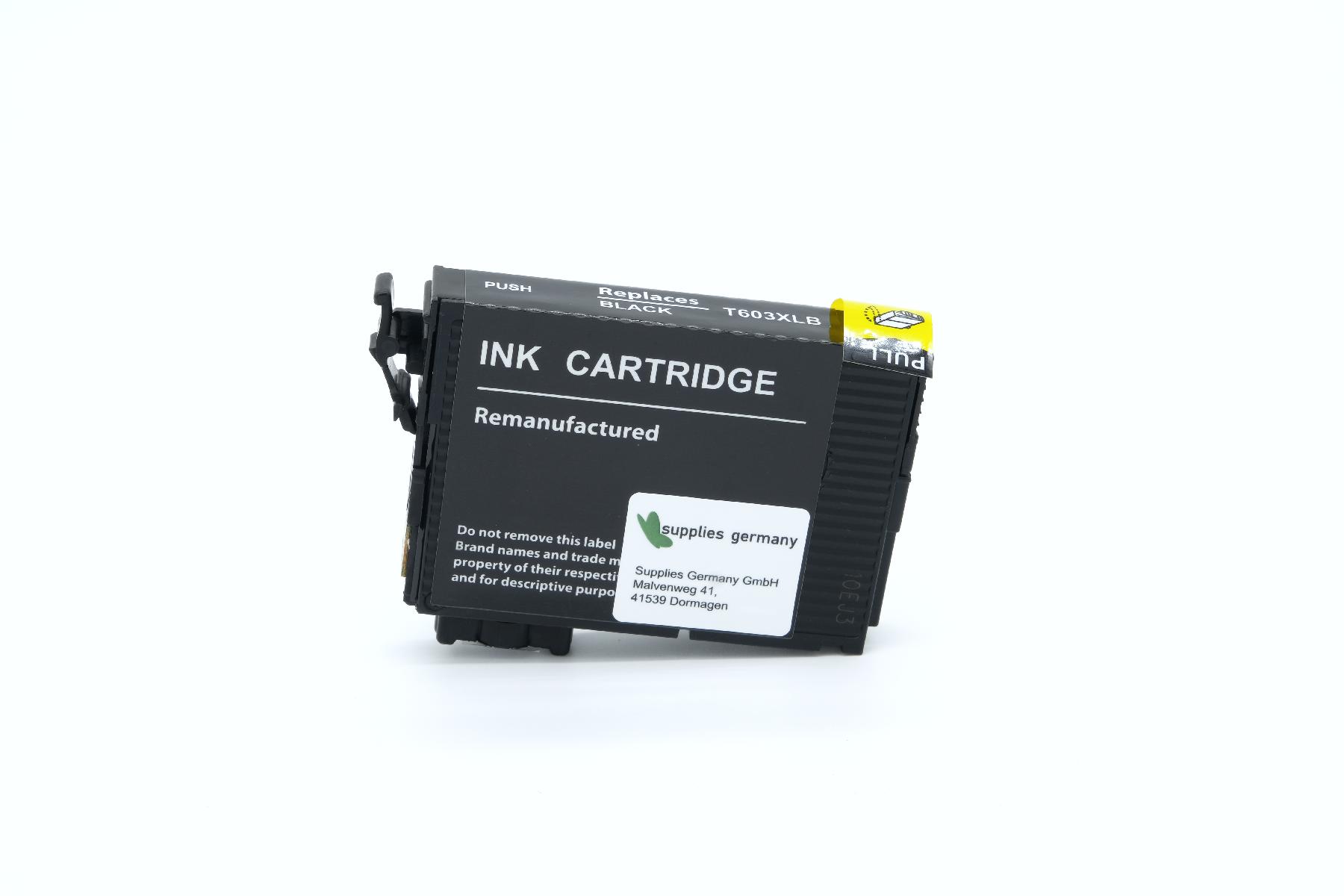 T603XLBK alternativ Tinte black für Epson / C13T03A14010 / 13ml / 500 Seiten