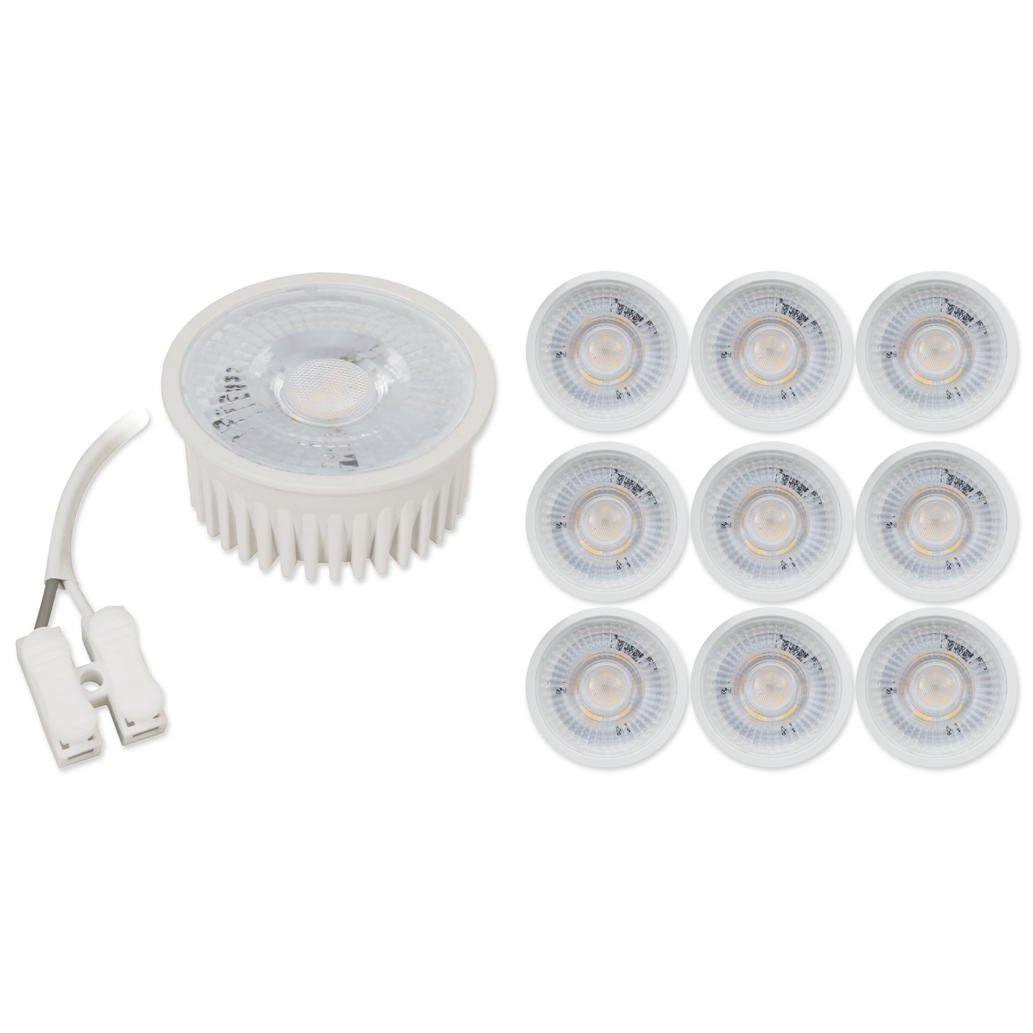 LED-Modul McShine ''MCOB'' 5W, 400Lm, 230V, 50x25mm, warmweiß, 3000K, 10er-Pack