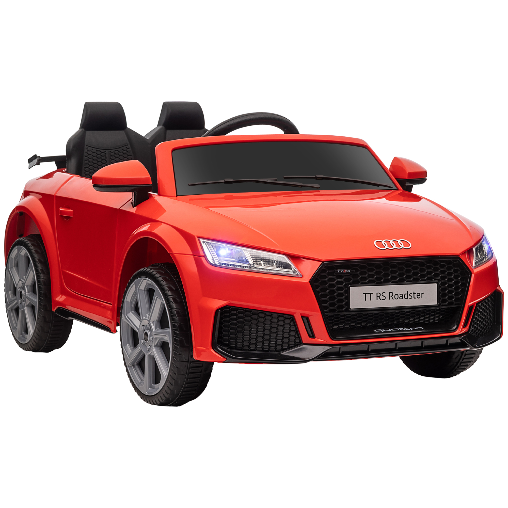 Kinderfahrzeug Audi TT RS Roadster, 3 km/h, Fernbedienung, LED, USB, rot