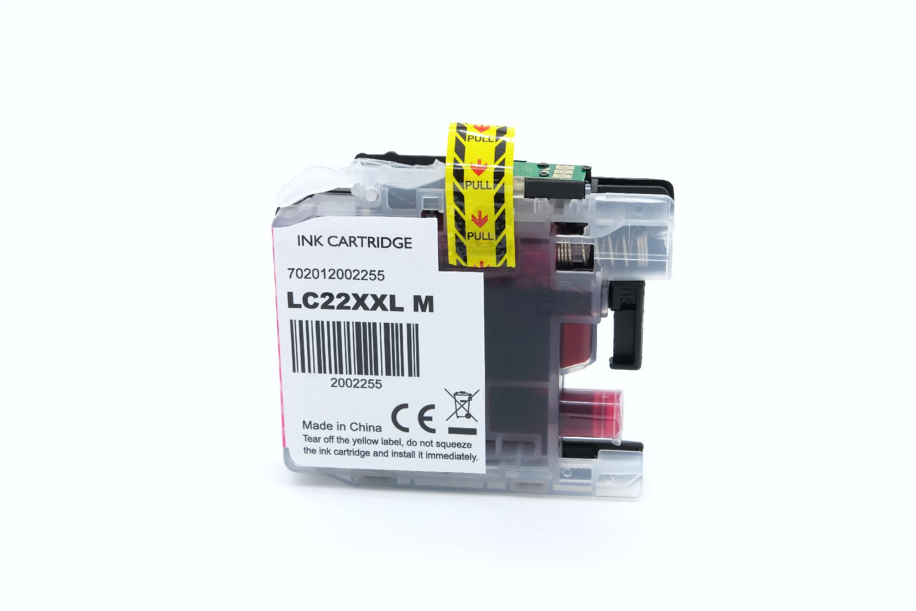 LC22EXXLM alternativ Tinte Magenta für Brother / LC22EM / 1.200 Seiten LC22EXXLM alternativ Tinte Magenta für Brother / LC22EM / 1.200 Seiten