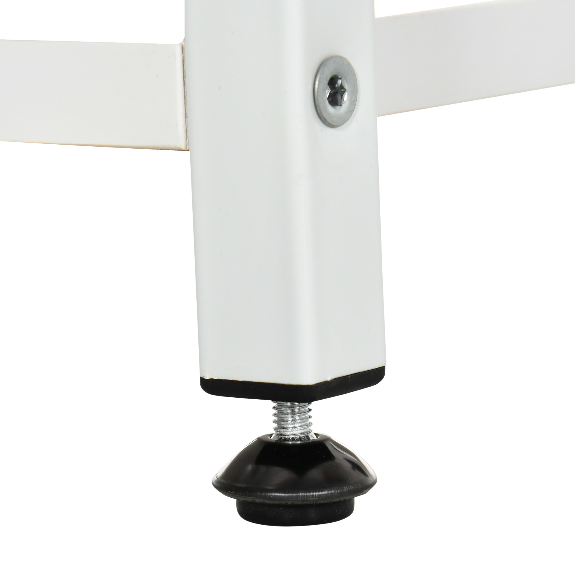 Blumenständer, Pflanzenständer, 7 Ebenen, für Innen- und Außenbereiche, Stahl, weiß, 65 x 23 x 94,5cm