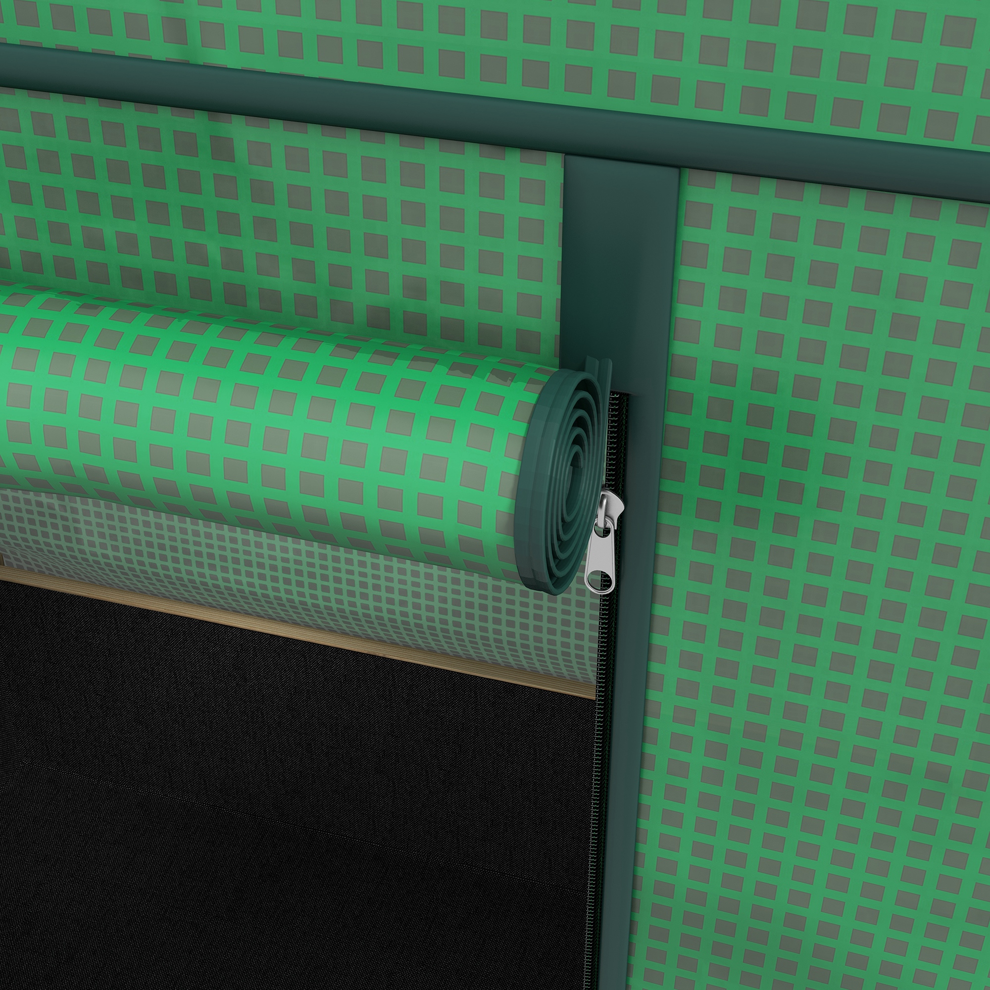 2-in-1 Hochbeet Pflanzenkasten Frühbeet Gewächshaus, 86  cm x 60cm x 165 cm, Natur + Grün