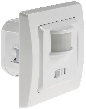 DELPHI Bewegungsmelder 160°, weiß, LED geeignet,  250V~, Unterputz, 2-Draht