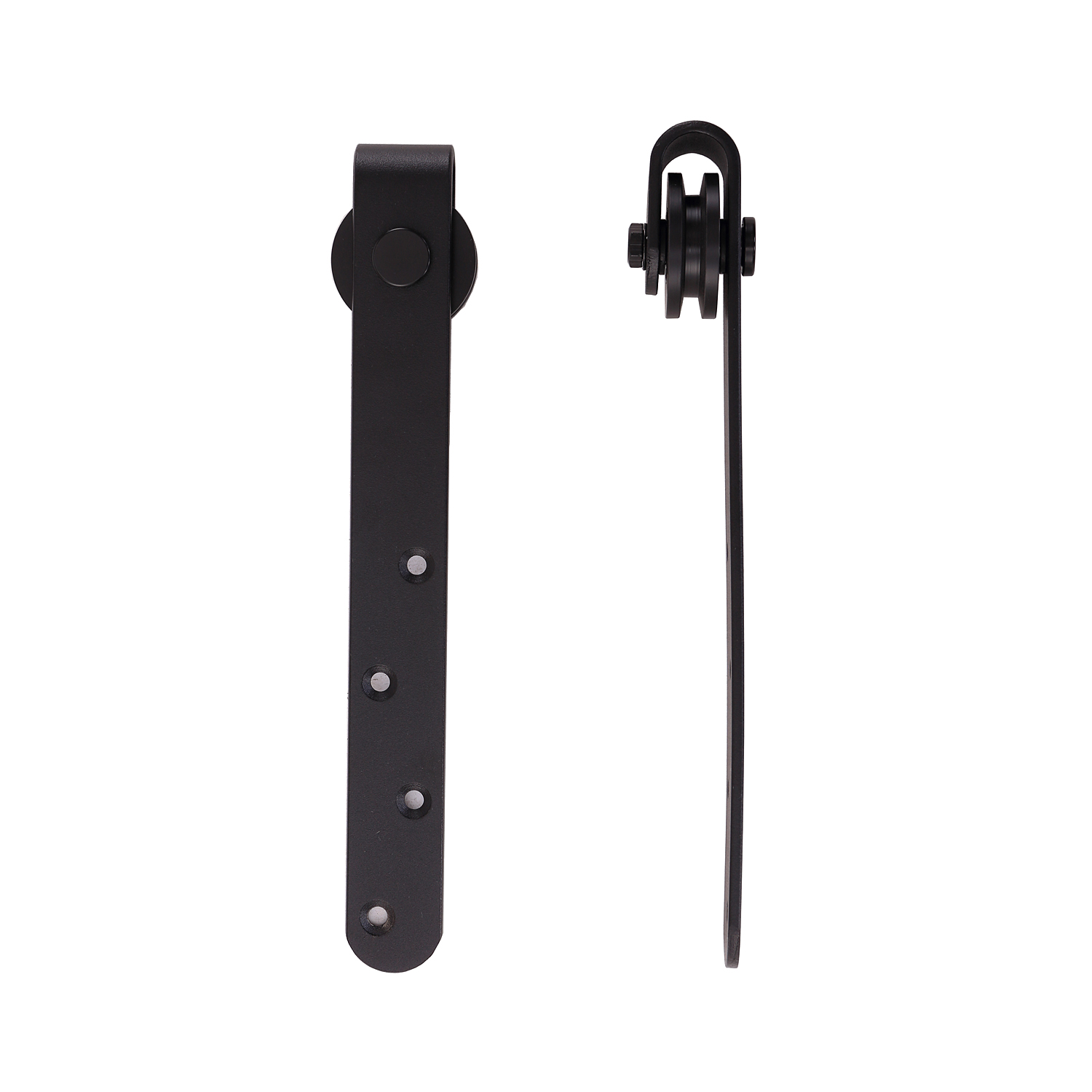 Schiebetüren-Beschlagsatz 180 cm Komplett-Set mit Schienen, Rollen, Anti-Sprung-Vorrichtungen Kohlenstoffstahl