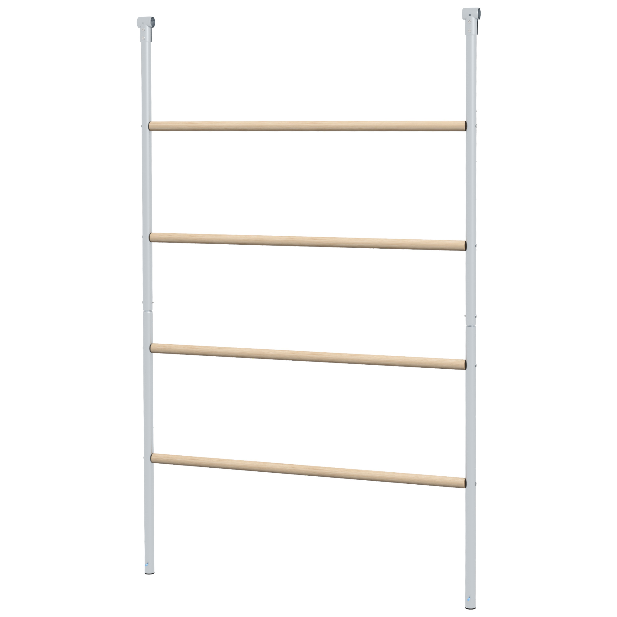 Sitzleiter für Hühner, 4 Sitzstangen, wetterfest, für 4-6 Hühner, Stahl/Holz