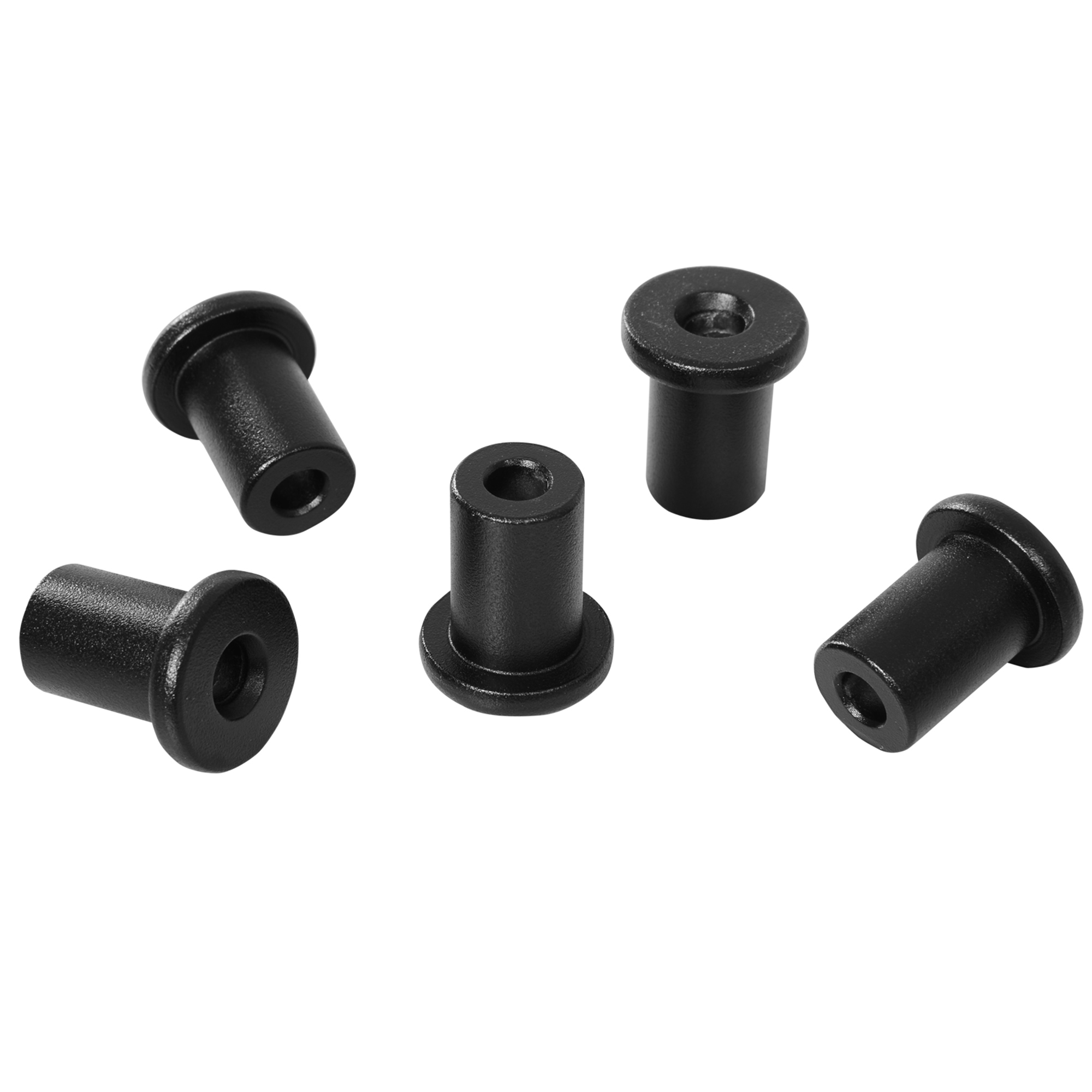 Gleitschienen-Bausatz für Schiebetüren, max. 100 kg Belastbarkeit, Metall, Schwarz, 2 m, Schwarz