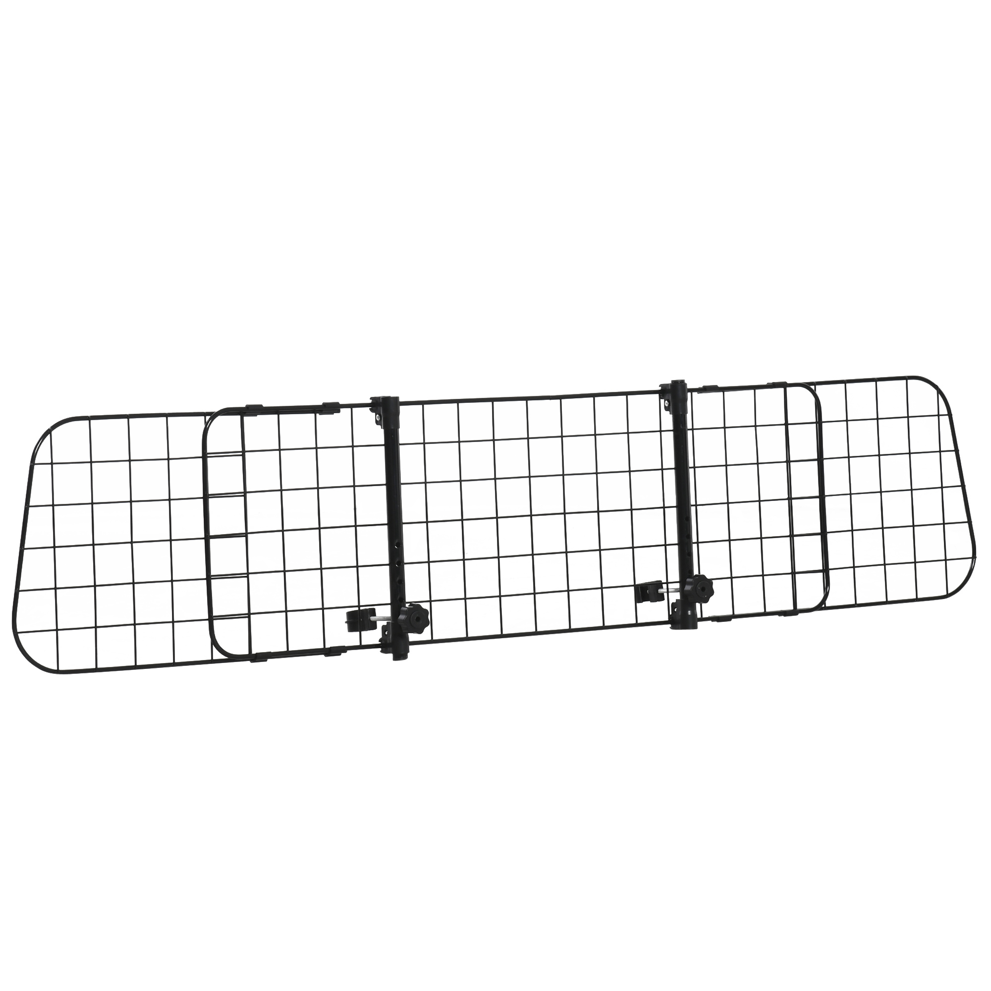 Hundegitter Auto Universal  Autoschutzgitter für Hunde mit Stufenlos Verstellbare Breite, Trenngitter für Kofferraum Hunde Autogitter Hundeschutzgitter Schutzgitter 91-152 x 30 cm