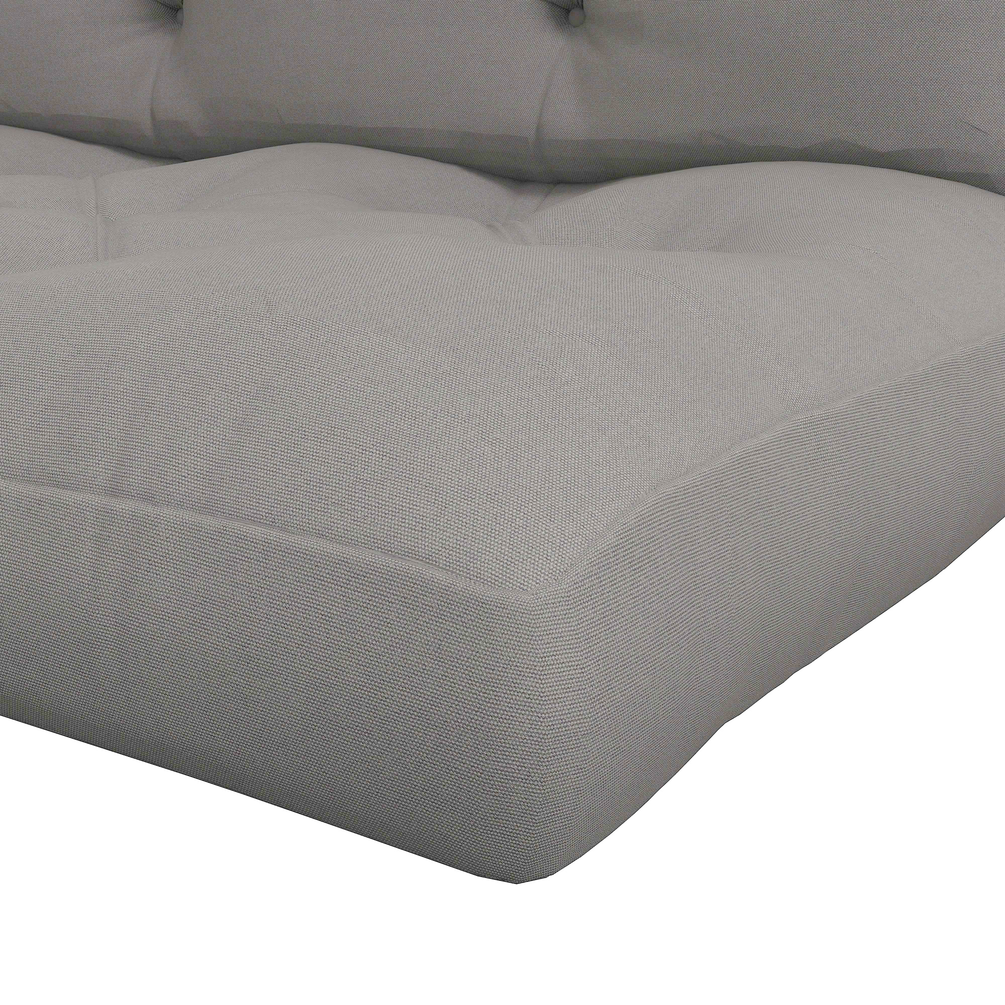 Sitzpolster Sitzkissen Polsterauflage, mit Knopfheftung, 120 x 80 x 12 cm, Grau