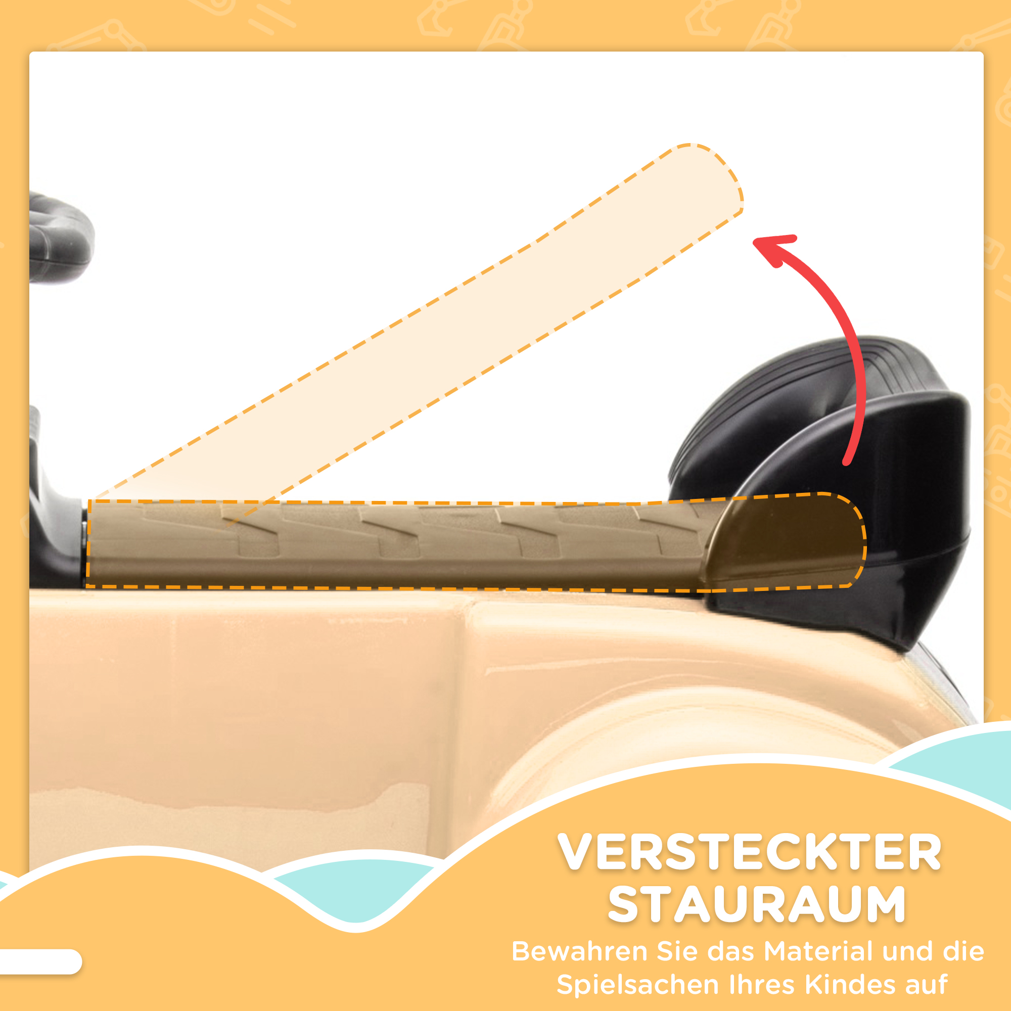 Rutscher Kinderauto Mercedes Benz Design 300 S Design, Beige