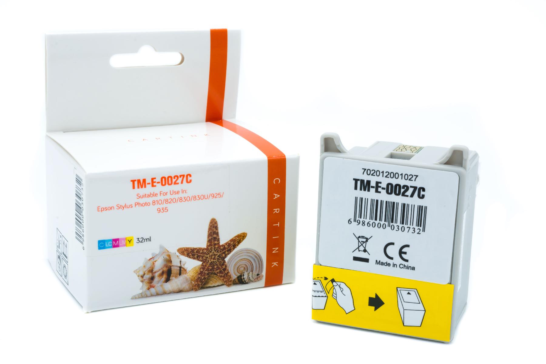 T027 alternativ Seestern Tinte Color für Epson / C13T02740310 / 32ml T027 alternativ Seestern Tinte Color für Epson / C13T02740310 / 32ml