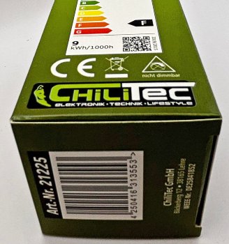 LED Glühlampe E27 "G70 AGL" warmweiß / 3000k, 930lm, 230V/9W, 160°