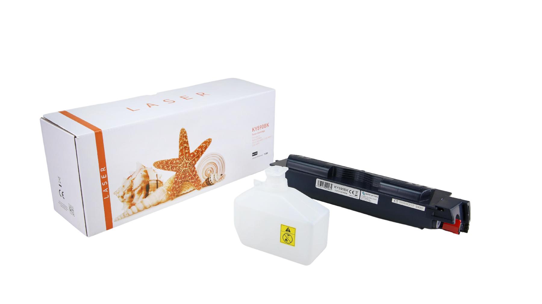 TK590schwarz alternativ Toner schwarz für Kyocera  / TK590K / 7.000 Seiten