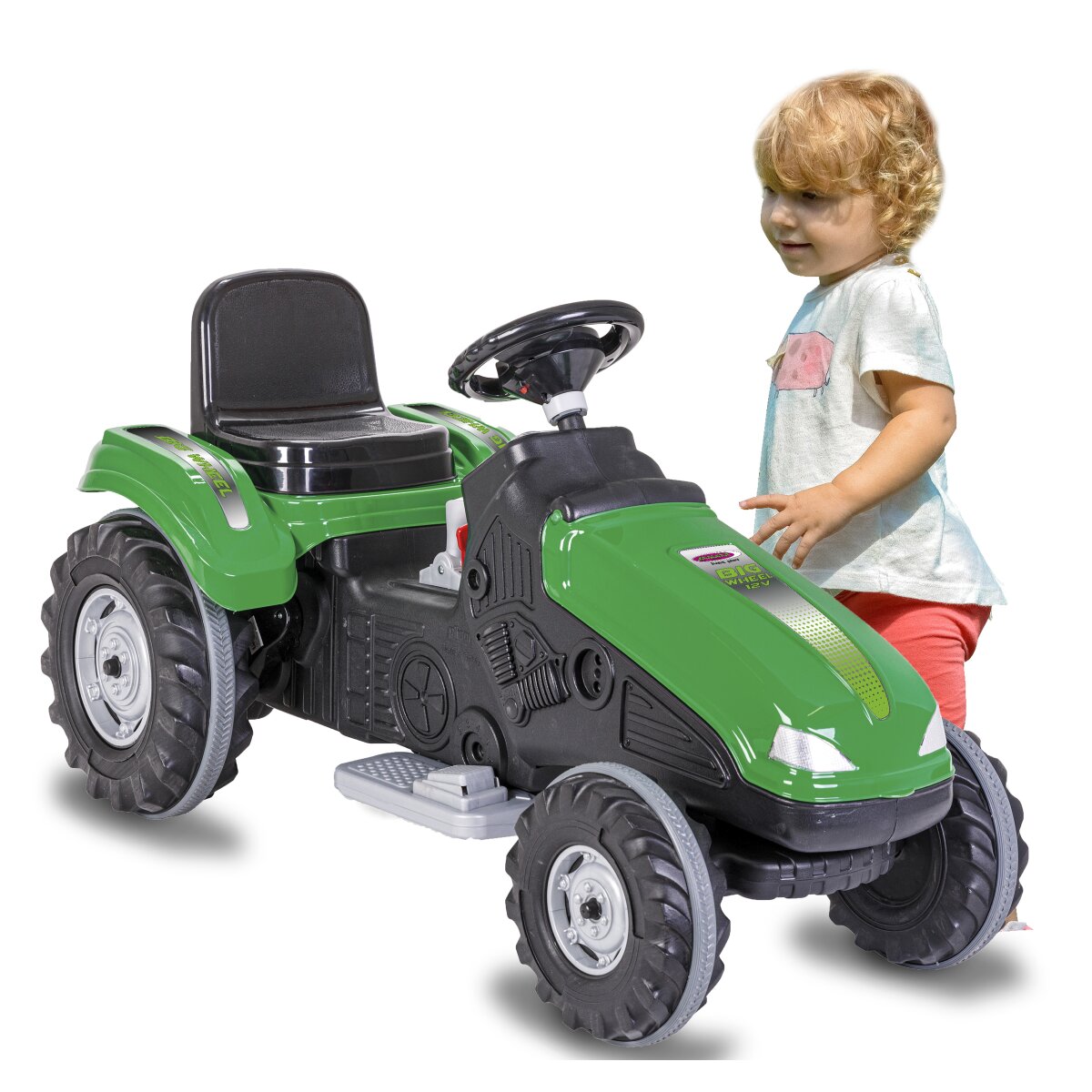 Kinderfahrzeug Traktor Big Wheel grün