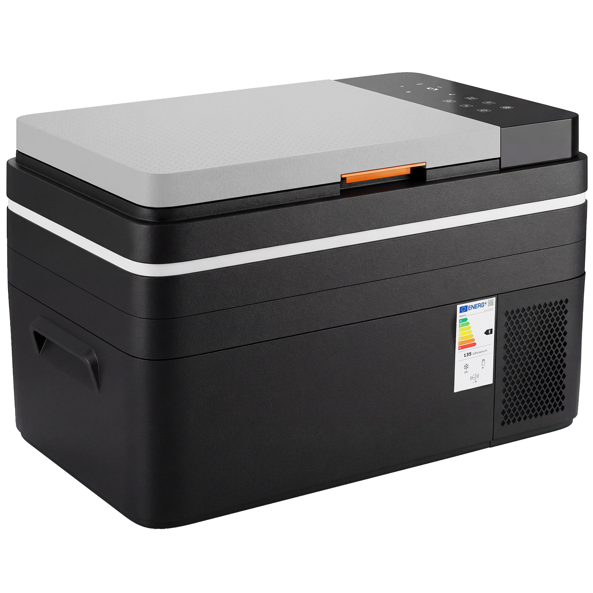 Kompressor Kühlbox 30L -20℃-20℃ Elektrische Kühlbox mit APP-Steuerung LED-Leuchten USB Anschluss Batterieschutz