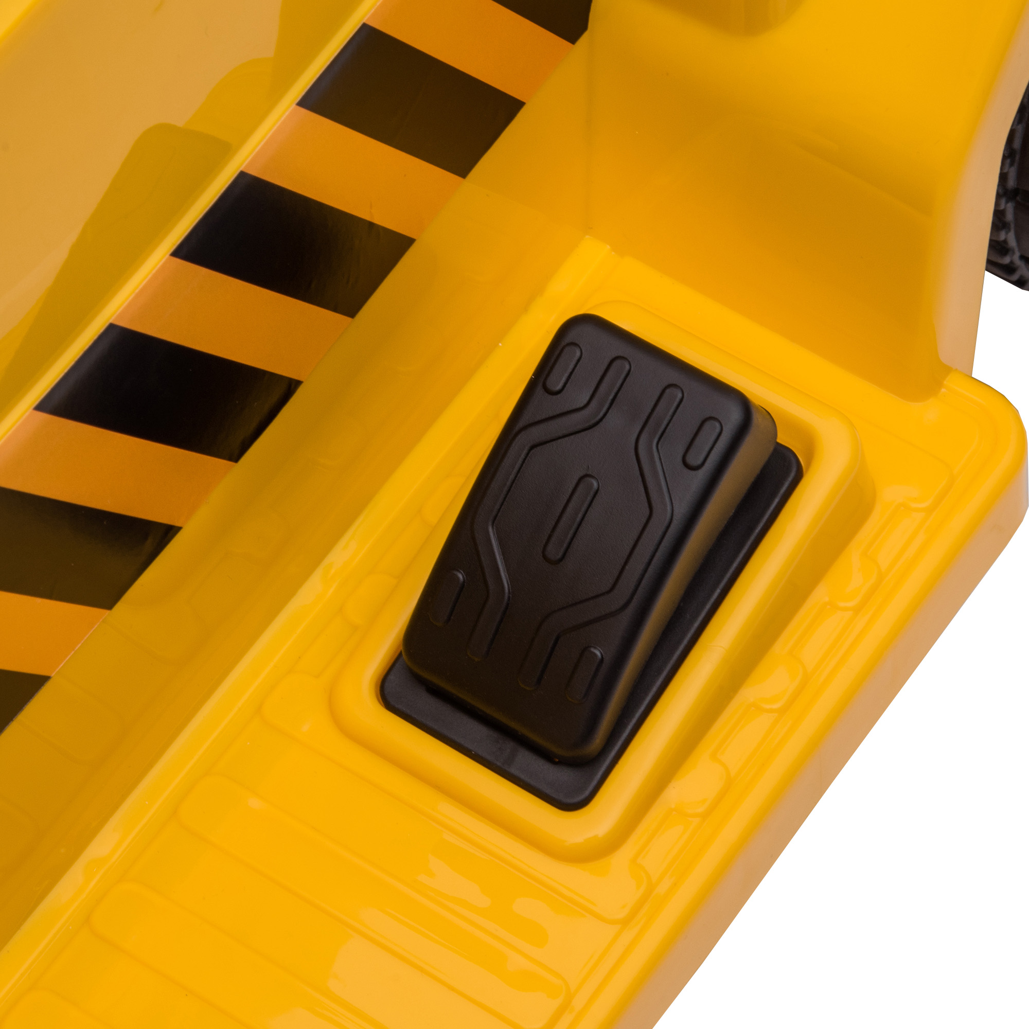 Elektro-Kipplaster für Kinder, kippbare Ladefläche, max, 3 km/h, Scheinwerfer, Hupe, gelb, 74,5 x 36 x 43,5 cm