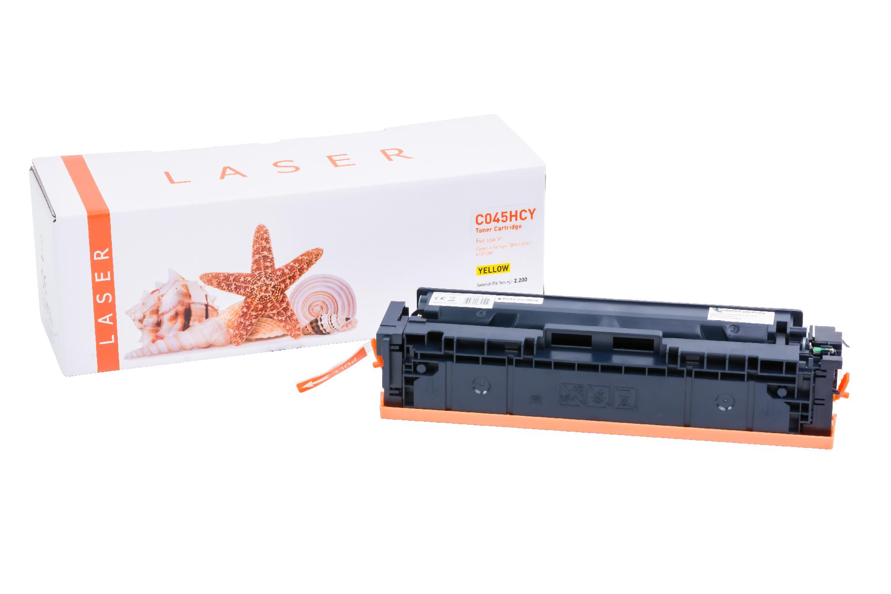 045HCY alternativ Toner gelb für Canon / 1243C002 / 2.200 Seiten 045HCY alternativ Toner gelb für Canon / 1243C002 / 2.200 Seiten