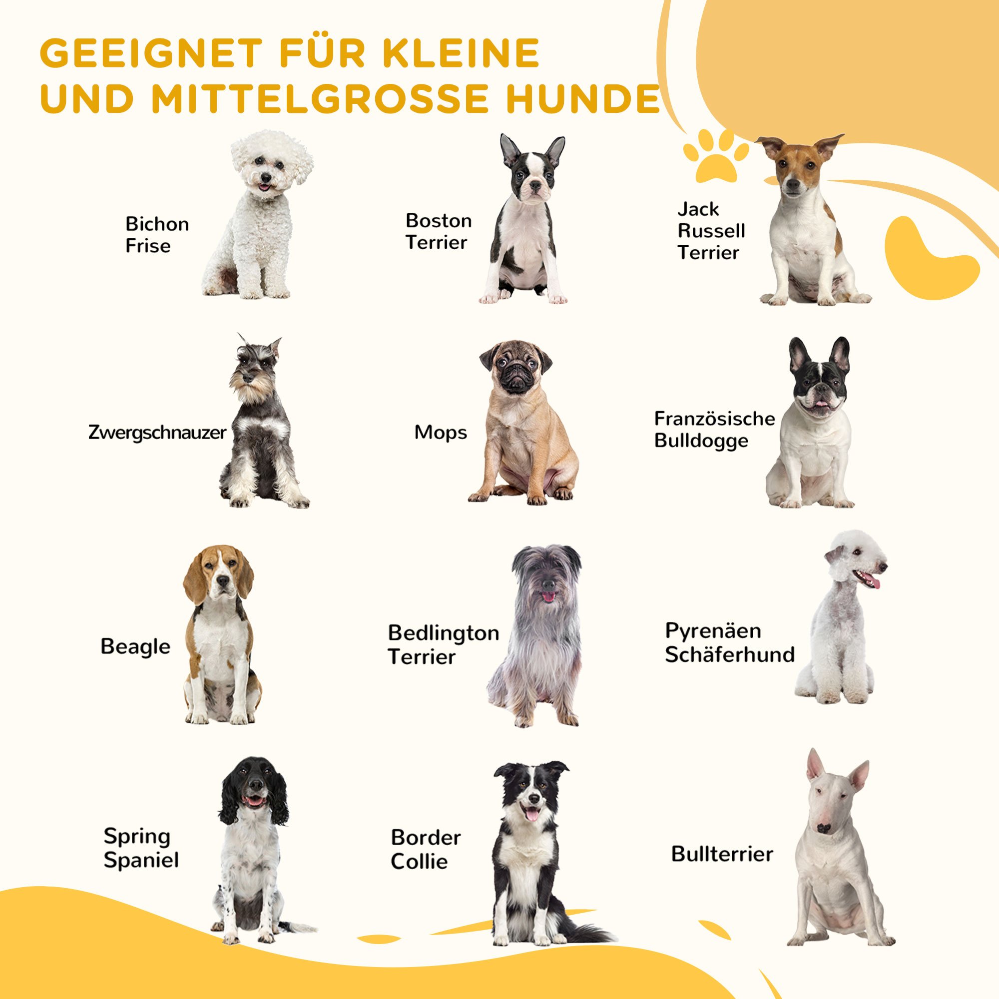Absperrgitter Hund Freistehendes Verstellbares Schutzgitter mit Füßen 155 x 76 cm Holz Hundegitter Klappbar Treppenschutzgitter für Treppen, Türen, Küche, Flur, 3 Paneelen, Dunkelbraun