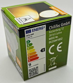 LED Strahler GU10 "P90" / 3061k, 840lm, 230V/9W, 38°, warmweiß