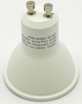 LED Strahler GU10 "P90" / 3061k, 840lm, 230V/9W, 38°, warmweiß