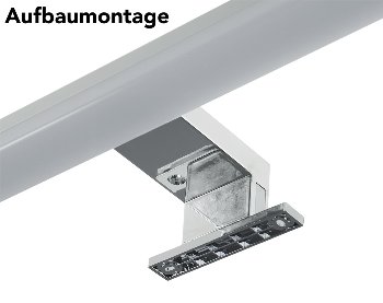 LED Spiegelleuchte IP44 "Banho 400" / 230V, 7W, 1080lm, 40cm, Neutralweiß