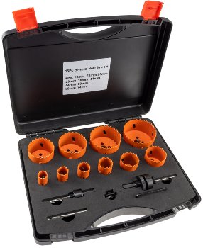 Lochsägen Set "Profi" 15-teilig, 19-74mm, inkl. Transportkoffer