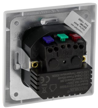 MILOS Schutzkontakt-Steckdose mit LED / weiß matt, 250V~/ 16A, Licht mit Sensor