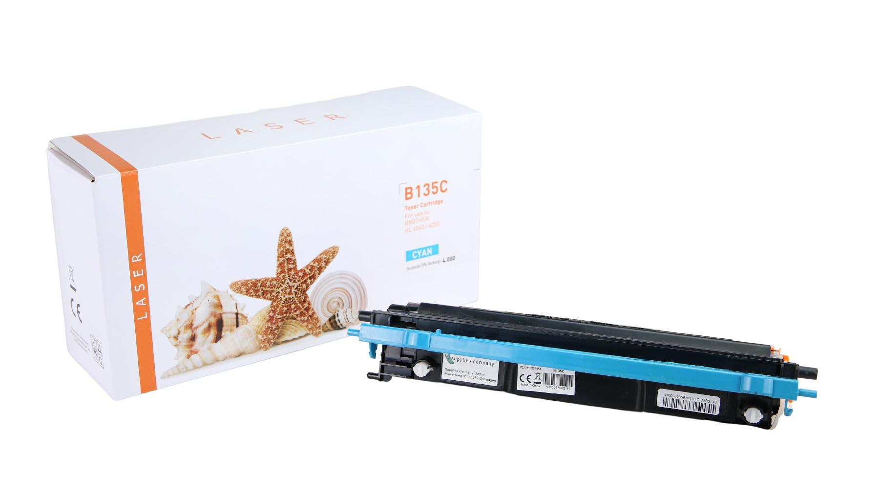 TN135C alternativ Toner Cyan für Brother / TN135C / 4.000 Seiten