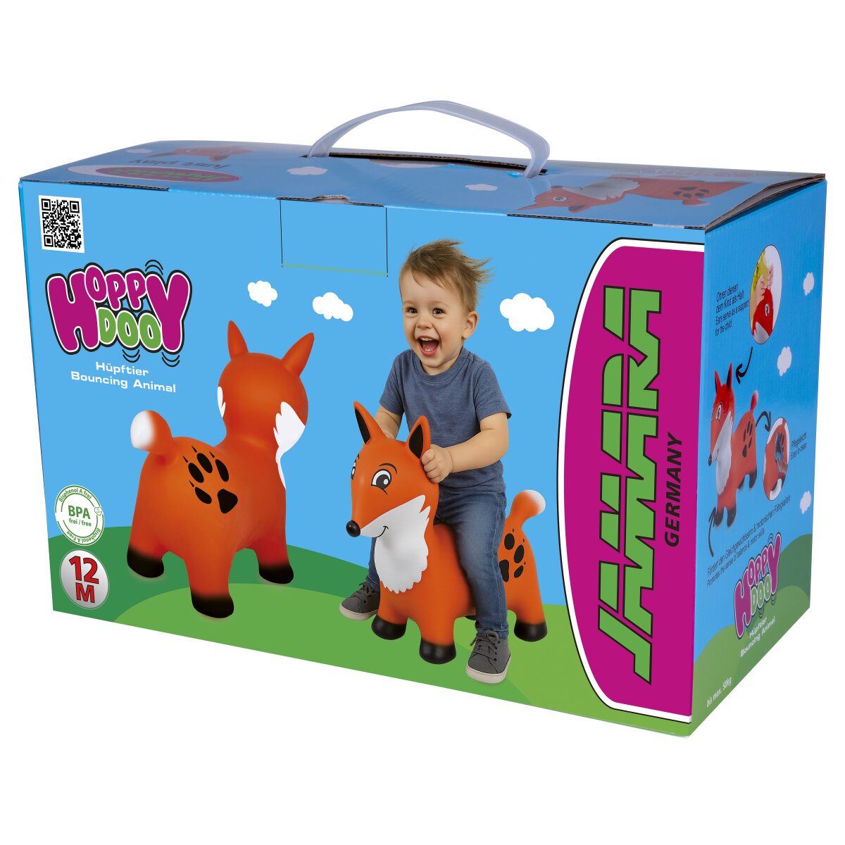 Hüpftier Fuchs mit Pumpe