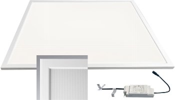 LED Licht-Panel "CTP-62 Office" neutralw / 62x62cm, 4000K, 40W, 4000lm, UGR16