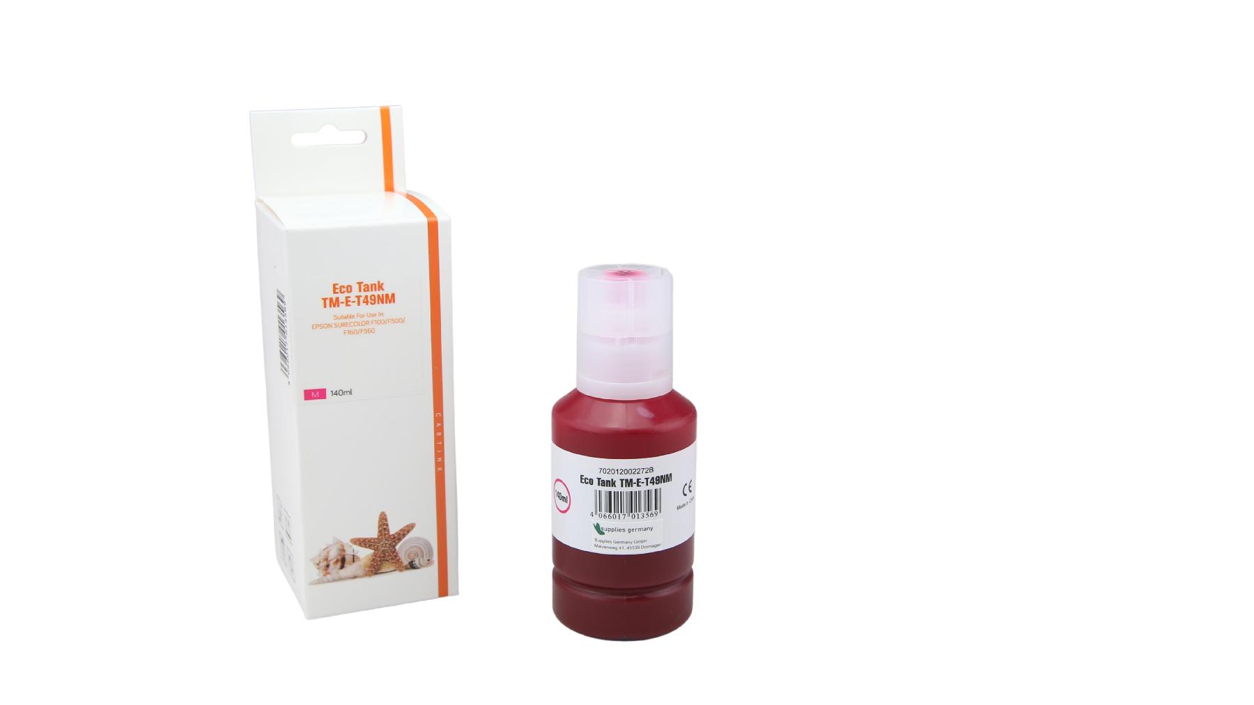 T49NM Eco Tank Nachfüllflasche magenta für Epson / C13T49N300 / 140ml