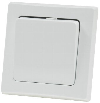 DELPHI Wechsel-Schalter, UP, weiß, 250V~/ 10A, inkl. Rahmen, Steckanschluss