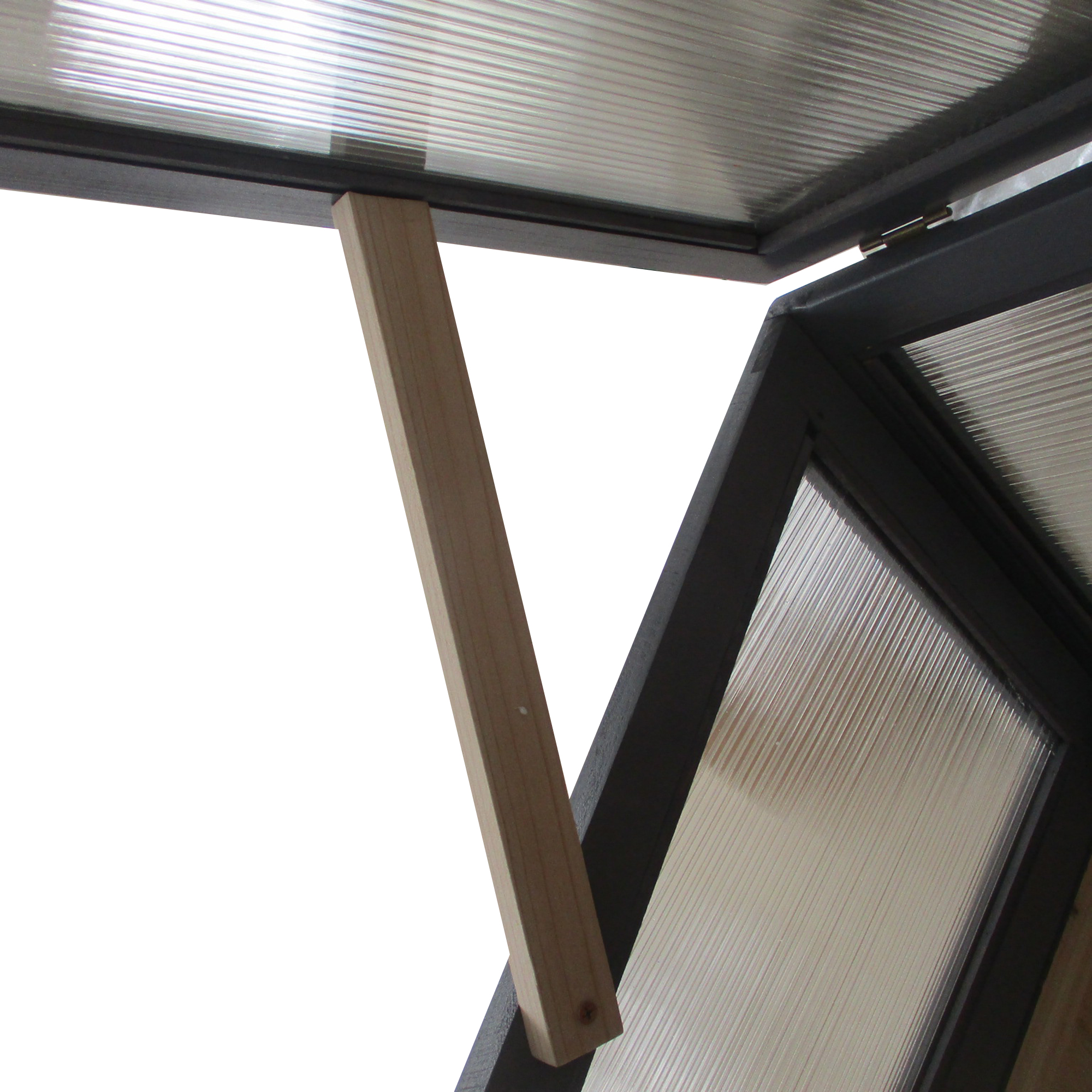 Hochbeet Holz mit Frühbeet 2-in1 Gewächshaus Tomatenhaus Gemüsebeet Kräuterbeet Pflanzkasten für Garten Balkon und Terrasse Polycarbonat Grau 120 x 54 x 112/122 cm