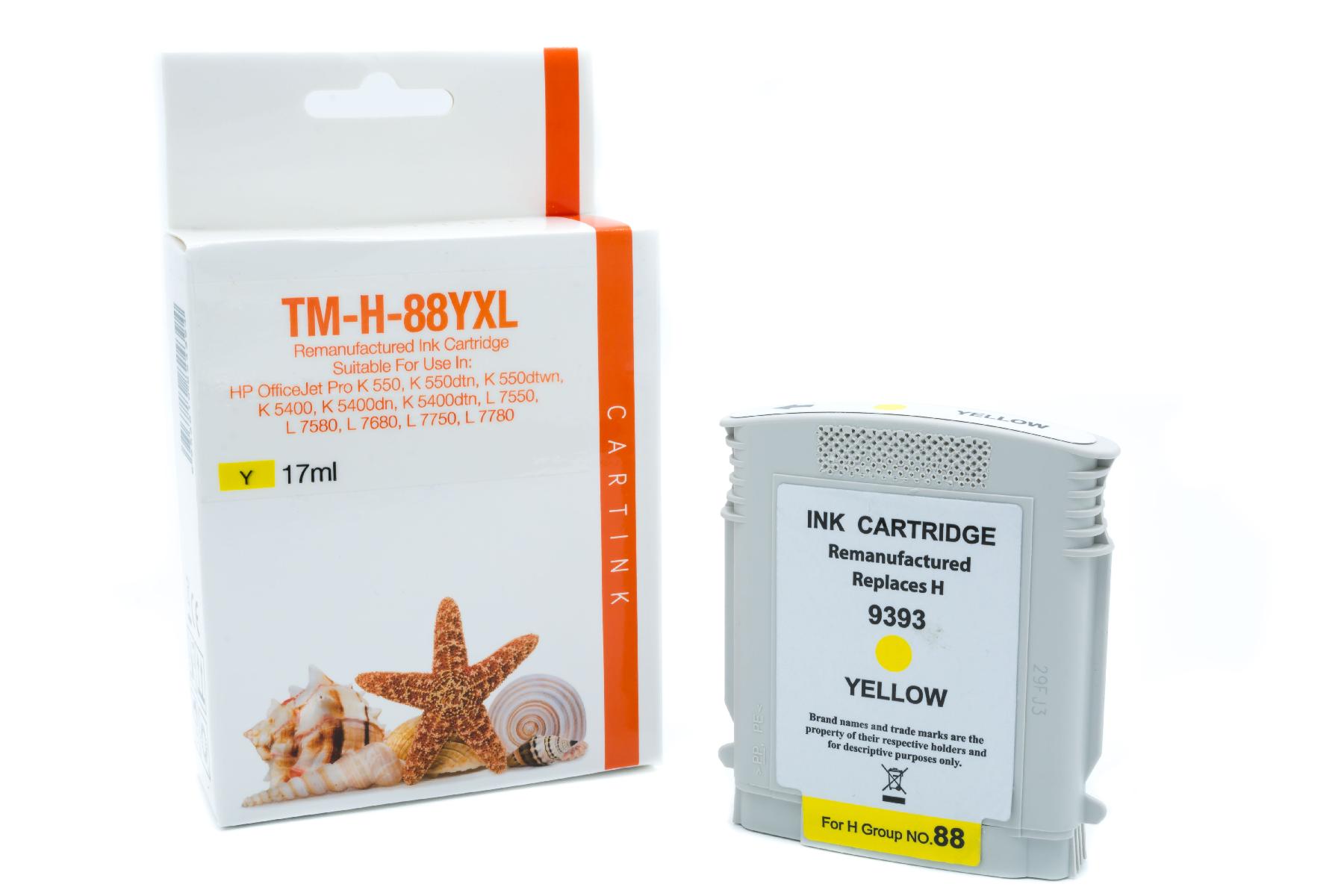 88YXL Refill Tinte gelb für HP / C9393A / 17ml 88YXL Refill Tinte gelb für HP / C9393A / 17ml