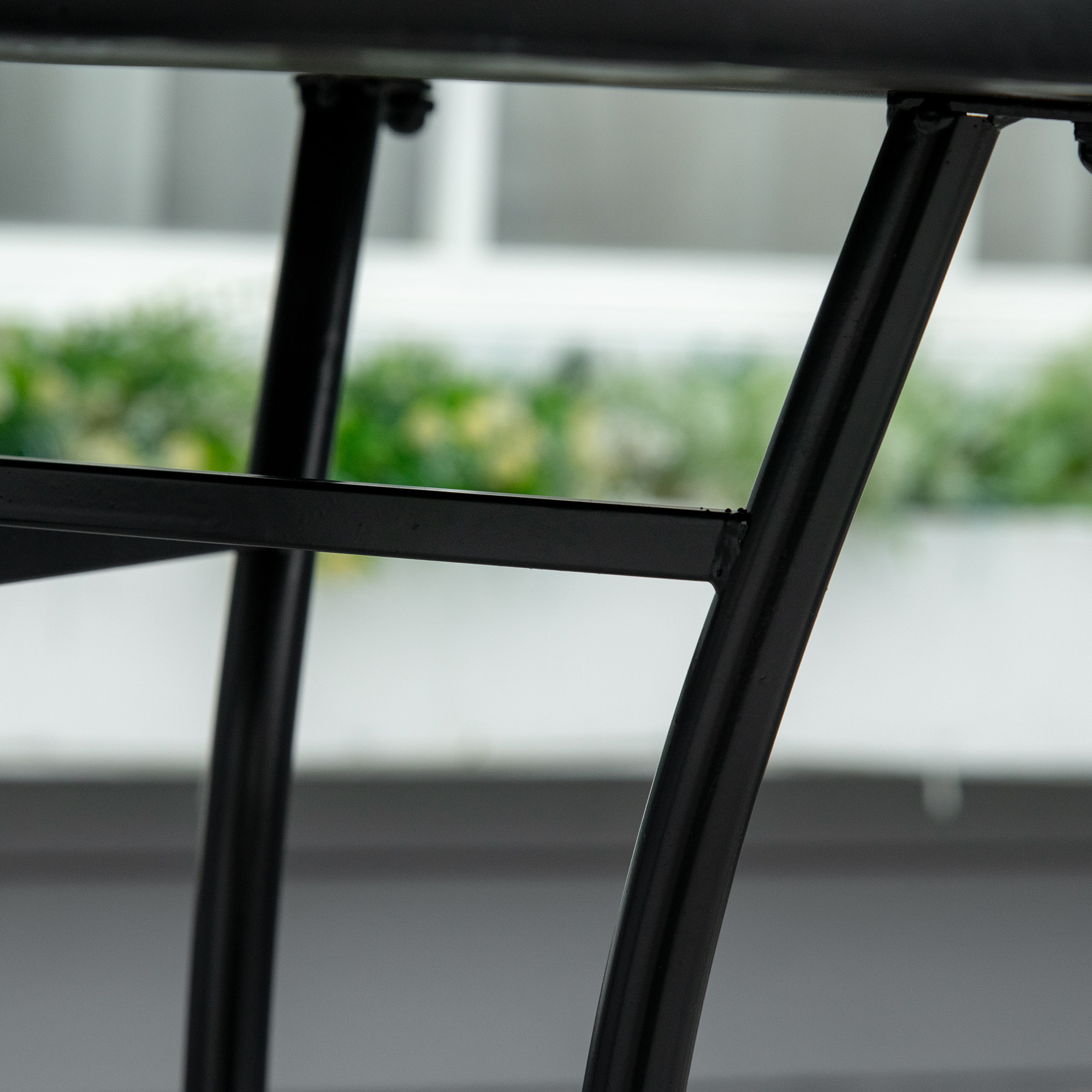 Gartentisch Mosaiktisch rund Bistrotisch Beistelltisch mit Mosaikplatte Keramik Metall Grün+Beige+Weiß Ø60 cm