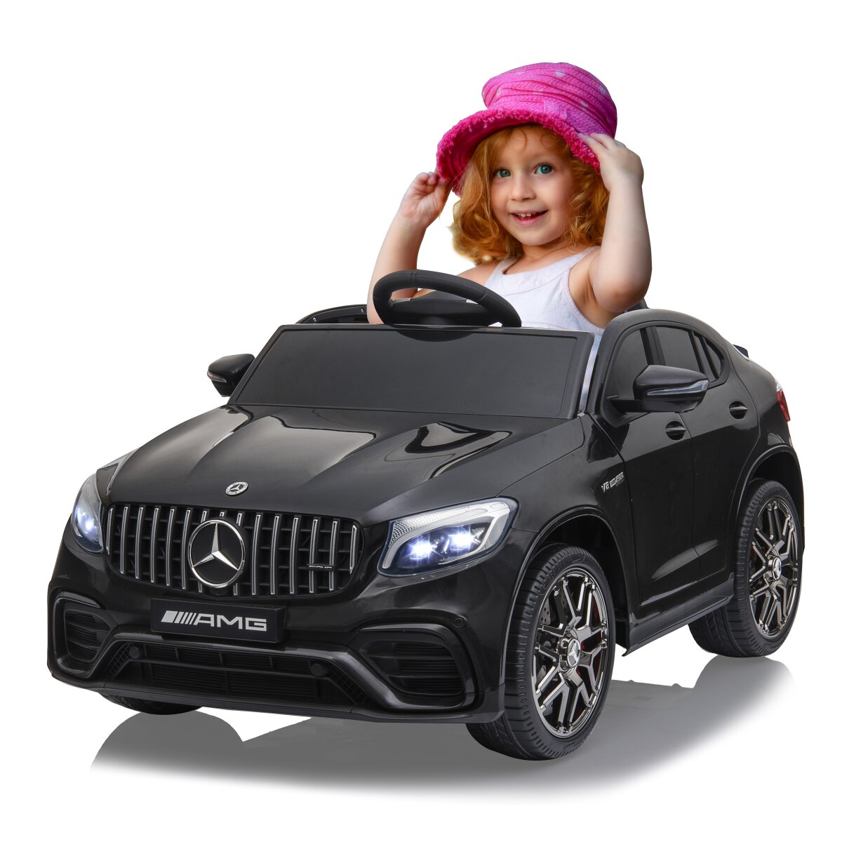 Kinderfahrzeug Mercedes-AMG GLC 63 S Coupé schwarz