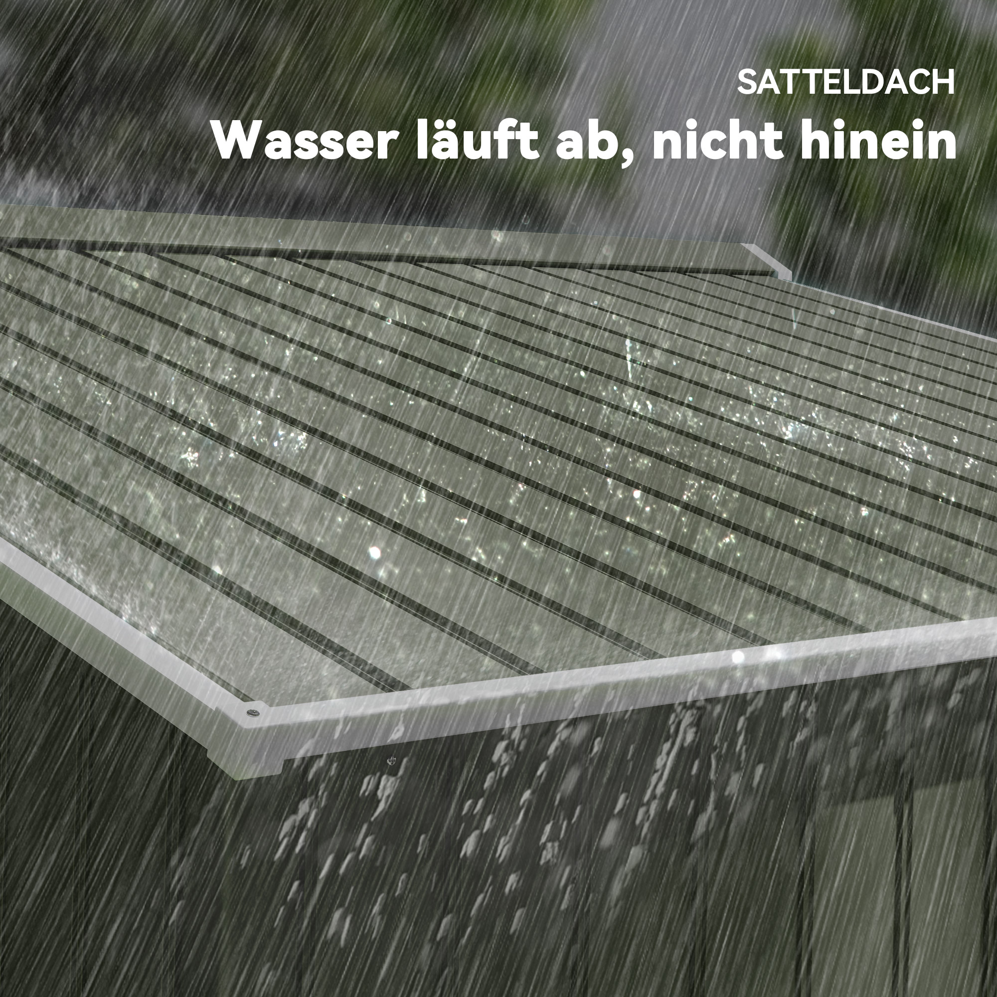 Geräteschuppen mit Schiebetüren 2,77 x 1,95 x 1,92cm Metall Hellgrün